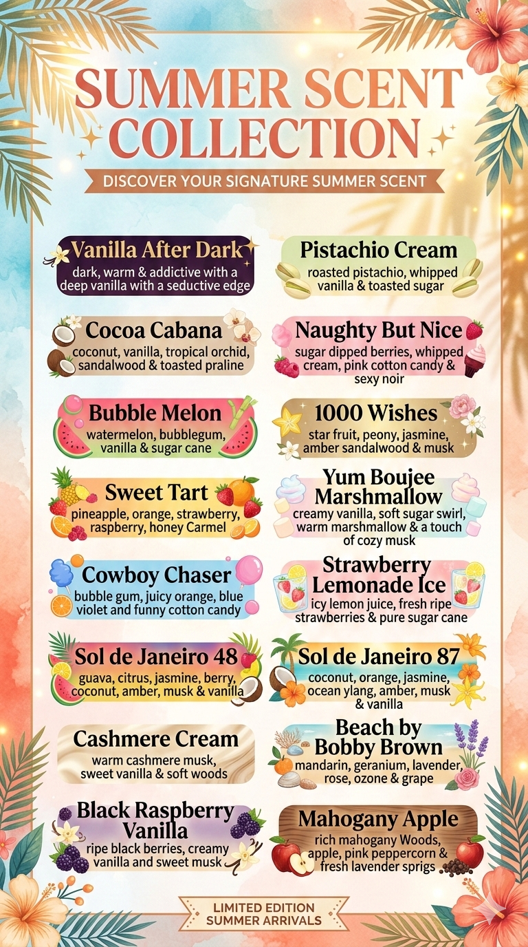 Scent List & Notes