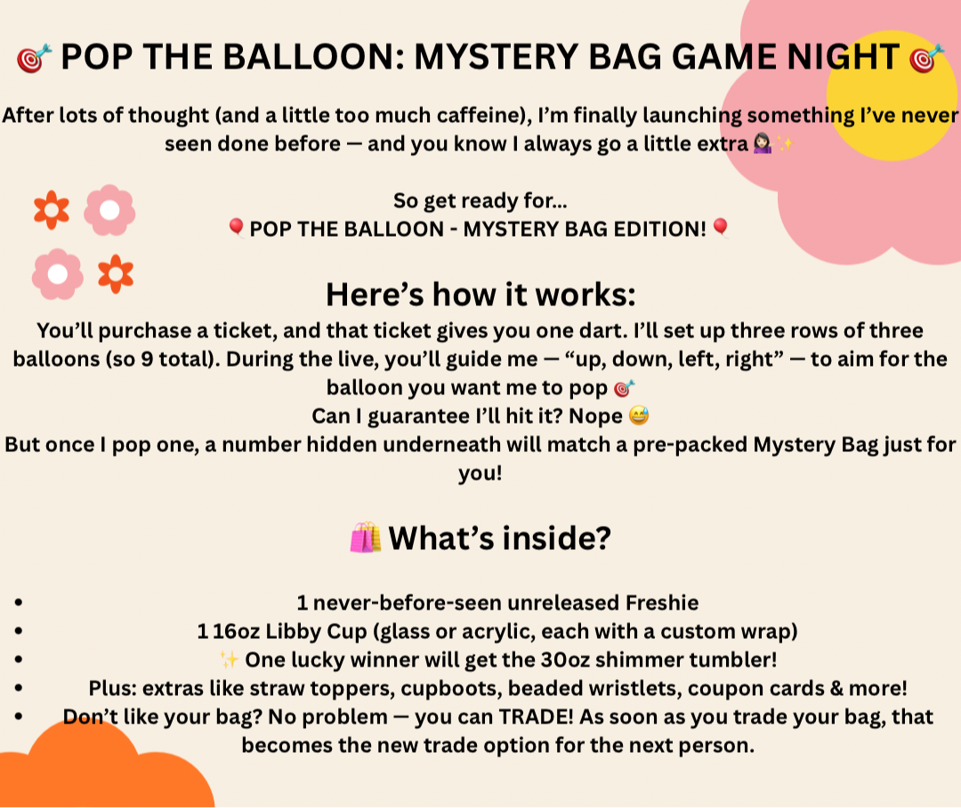 Pop The Balloon Mystery Bag Edition