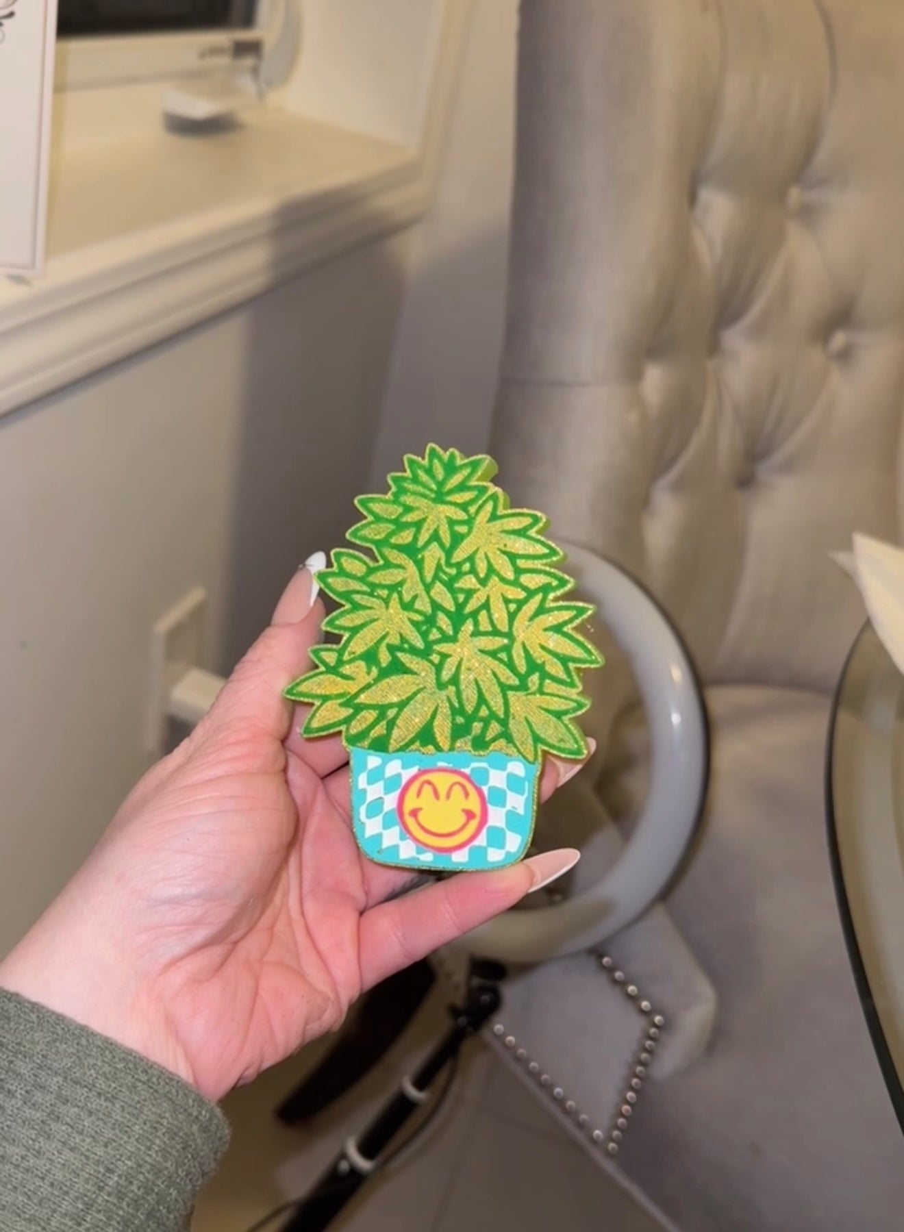 Checkered Pot Plant
