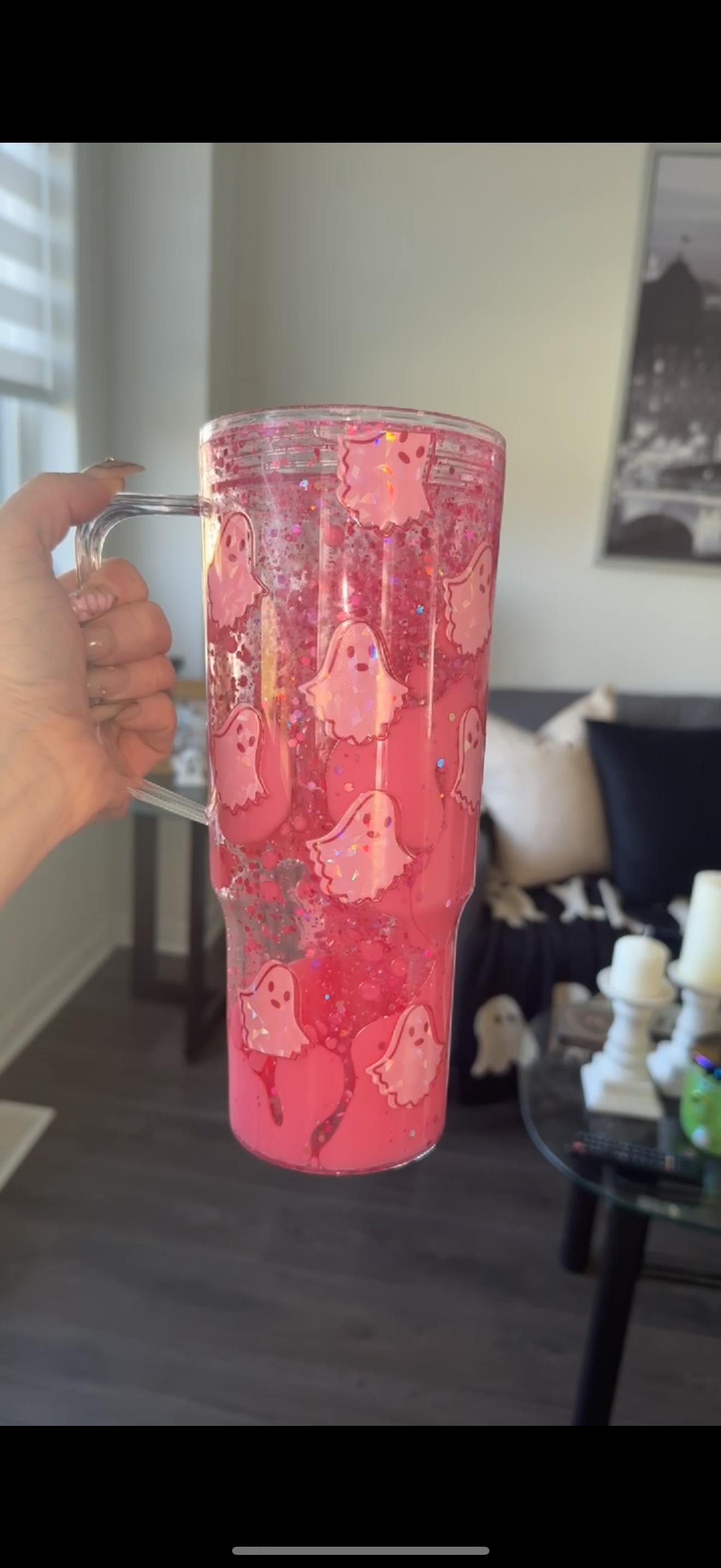 Holographic Pink Ghost 40oz