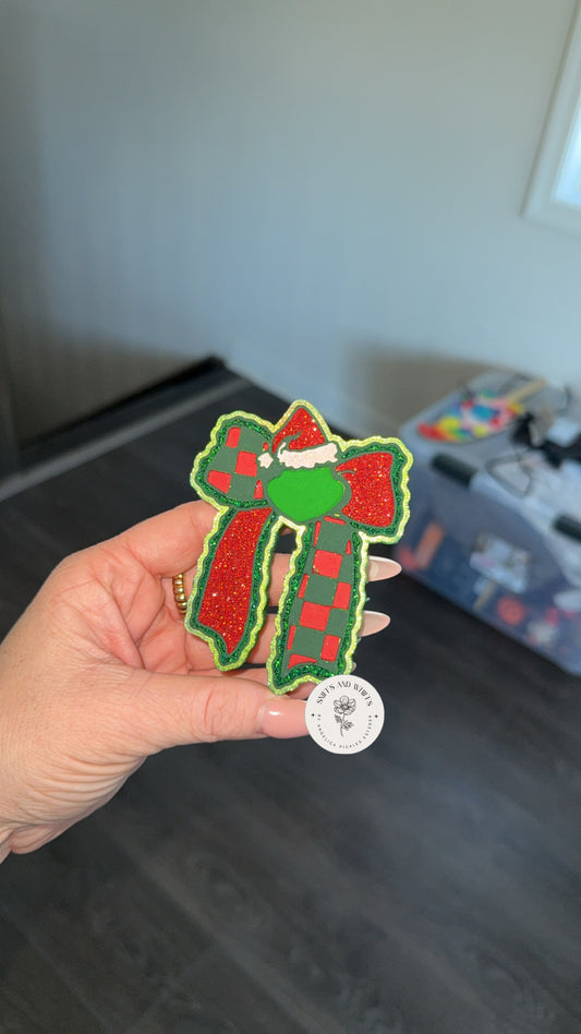 Grinch Bow